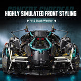 1: 8 Lamborghini Black Warrior (2472Pcs) - BAV BRICK